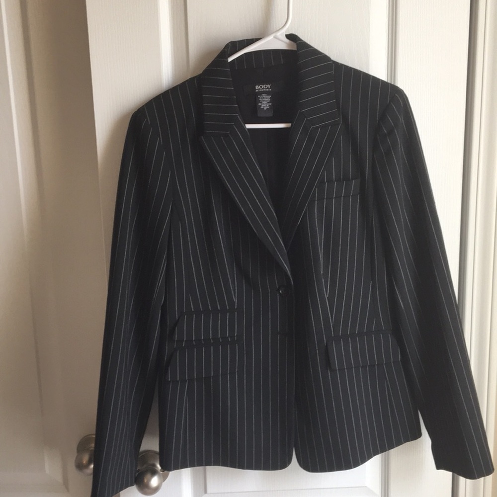 Body by Victoria pinstriped blazer